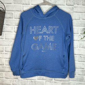 Reebok Youth Girls ‘Heart Of The Game” Hoodie Sweatshirt Size Large
